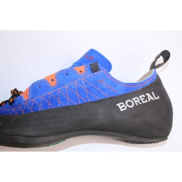 Boreal Synergy Climbing Shoes Men\'s 11.5 Blue Black Lace Up Athletic Outdoor‎